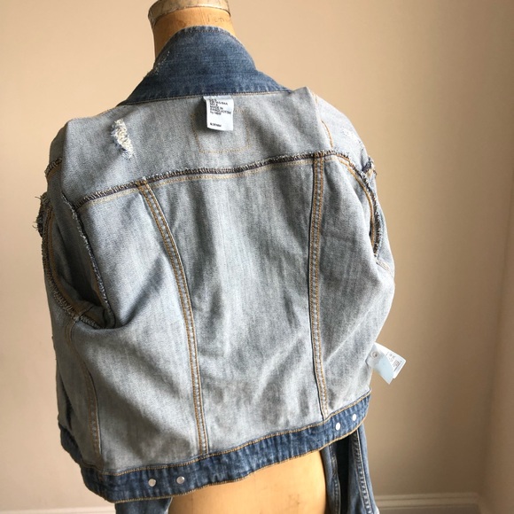 H&M Distressed Denim Jacket - Picture 8 of 8
